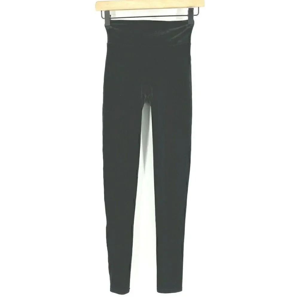 Spanx Velvet Leggings Pull On Mid Rise